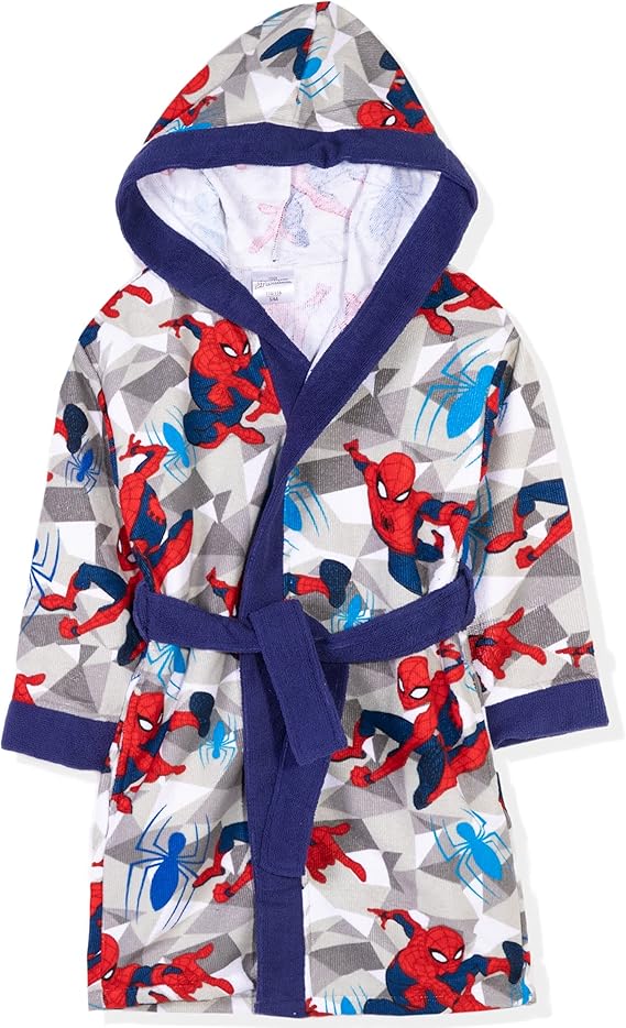 Marvel, accappatoio da bambino, motivo Spiderman, originale, in