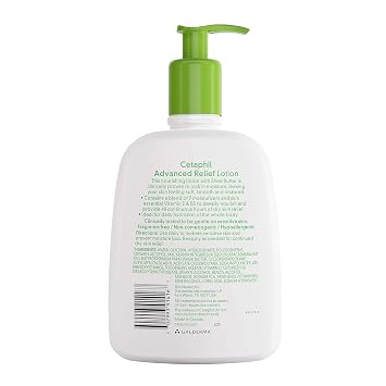 Cetaphil Advanced Relief Body Lotion, Dry, Sensitive Skin, 16oz, 2ct