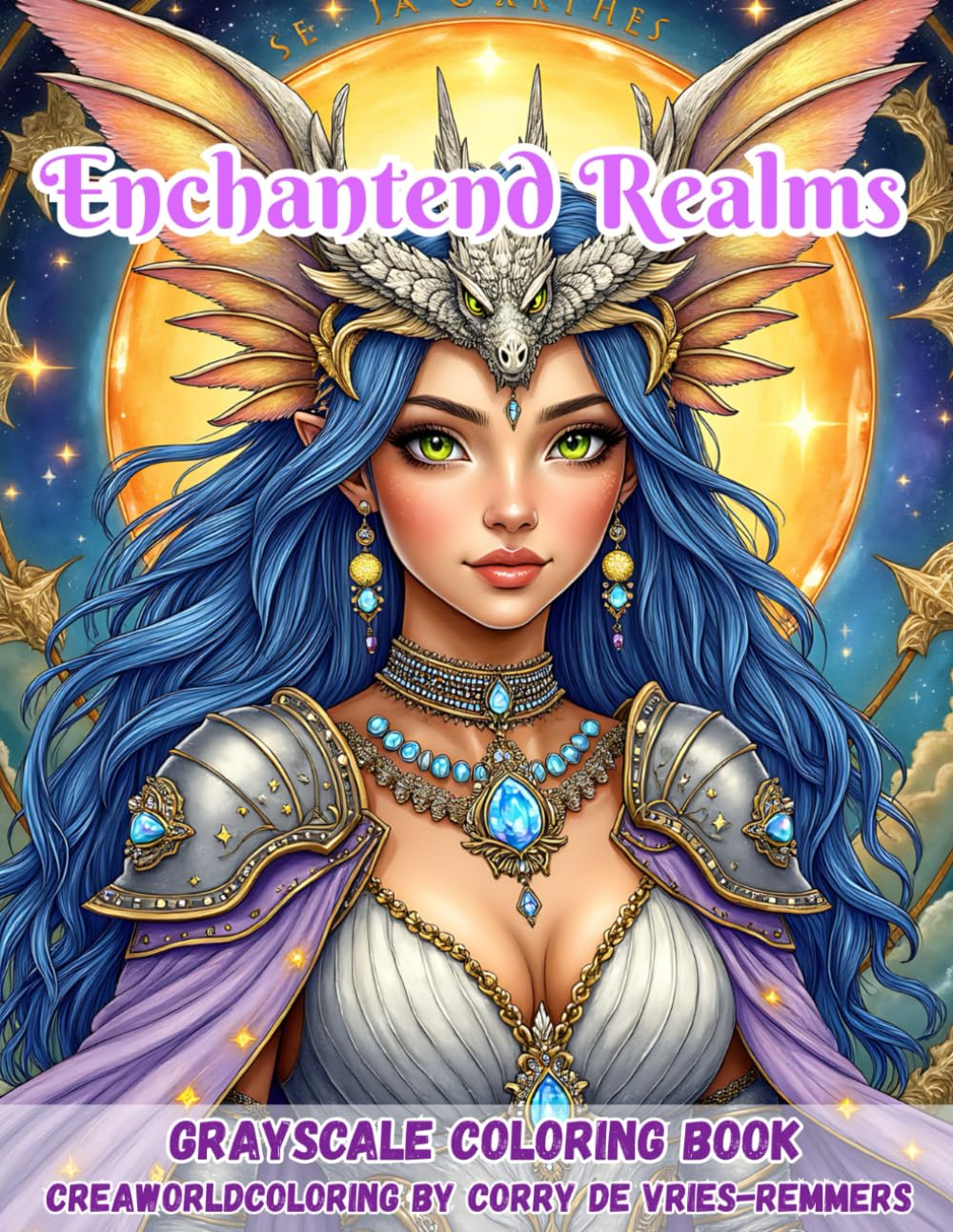Enchanted Realms: A Fantasy Coloring Journey Through Mood and Imagination