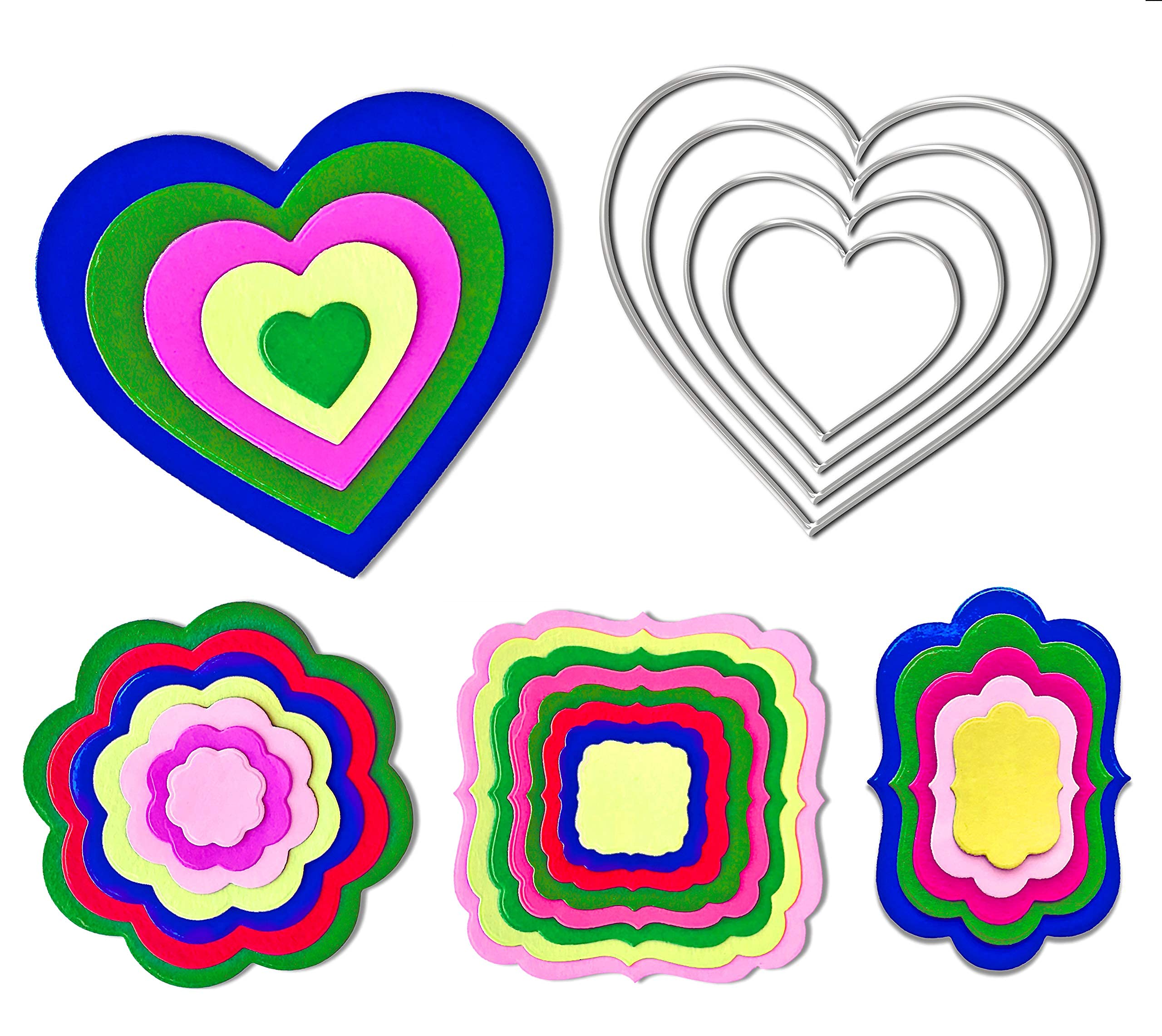 Set Fustelle Cuore 10 Pezzi Per Scrapbooking - Taglio E Goffratura Per Carte, Decorazioni Fai Da Te - Foto 4