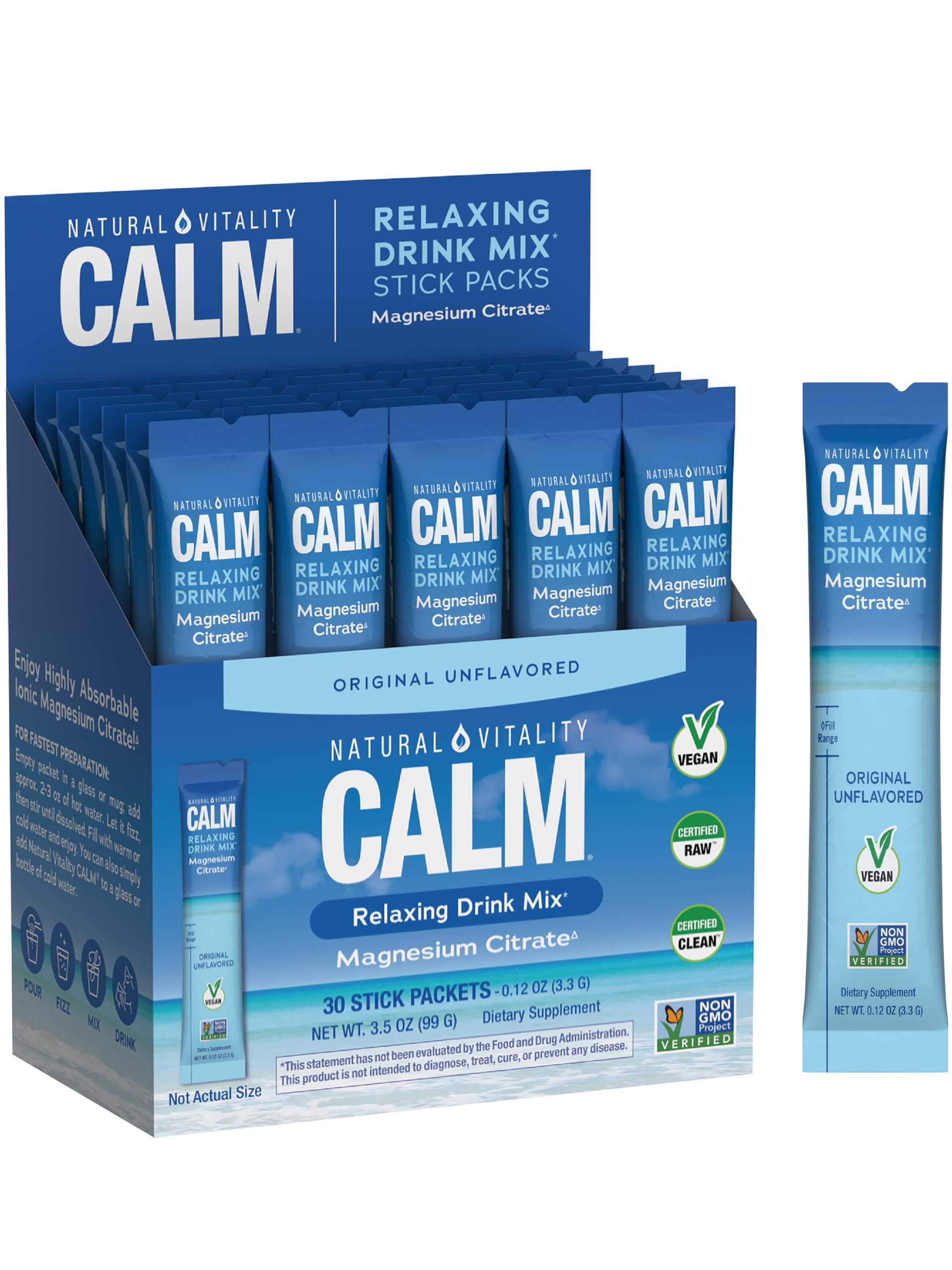 Natural Vitality Calm Stick Packets