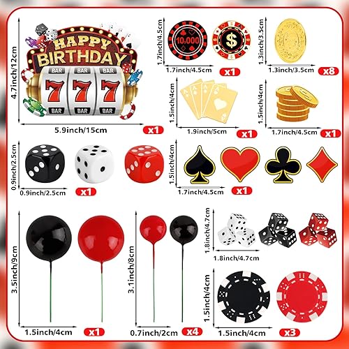 Miniatura 11 de Hooqict 26 piezas de decoraciones de pasteles de los años 80 y 90, decoraciones retro de los años 80 de hip hop con bolas de purpurina para cupcakes