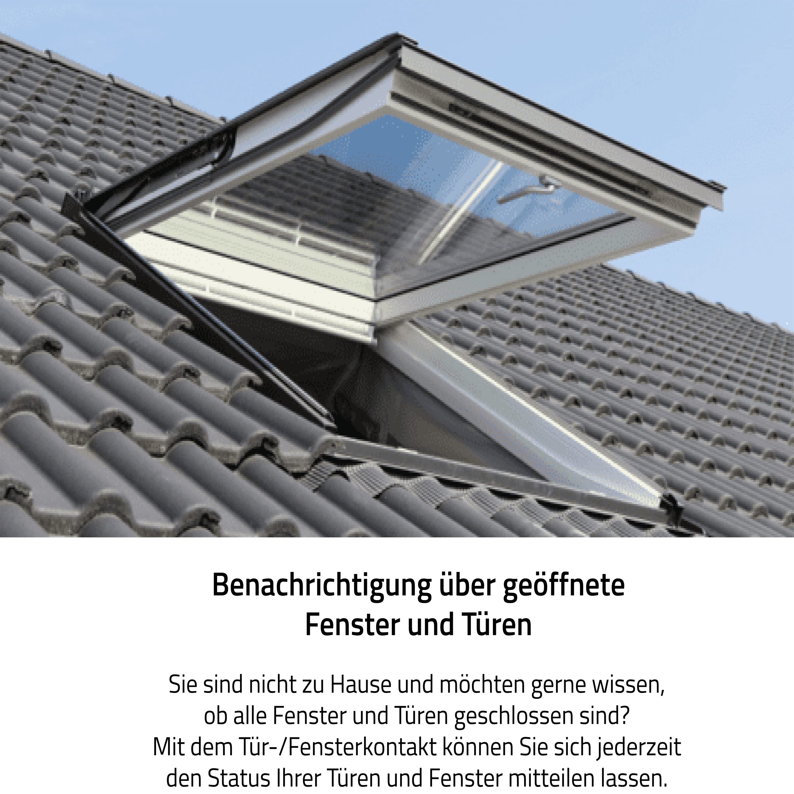 Eurotronic 700203 Tür-/Fensterkontakt Z-Wave Plus (Sensor zur Überwachung von Fenster & Türen, intelligentes Smarthome Zubehör, optimierte Energieersparnis & Schutz vor Einbruch)