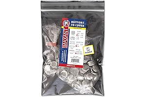 Maxant 100 Cover Buttons, Flat Back, Size #30 (3/4"), Made in the USA