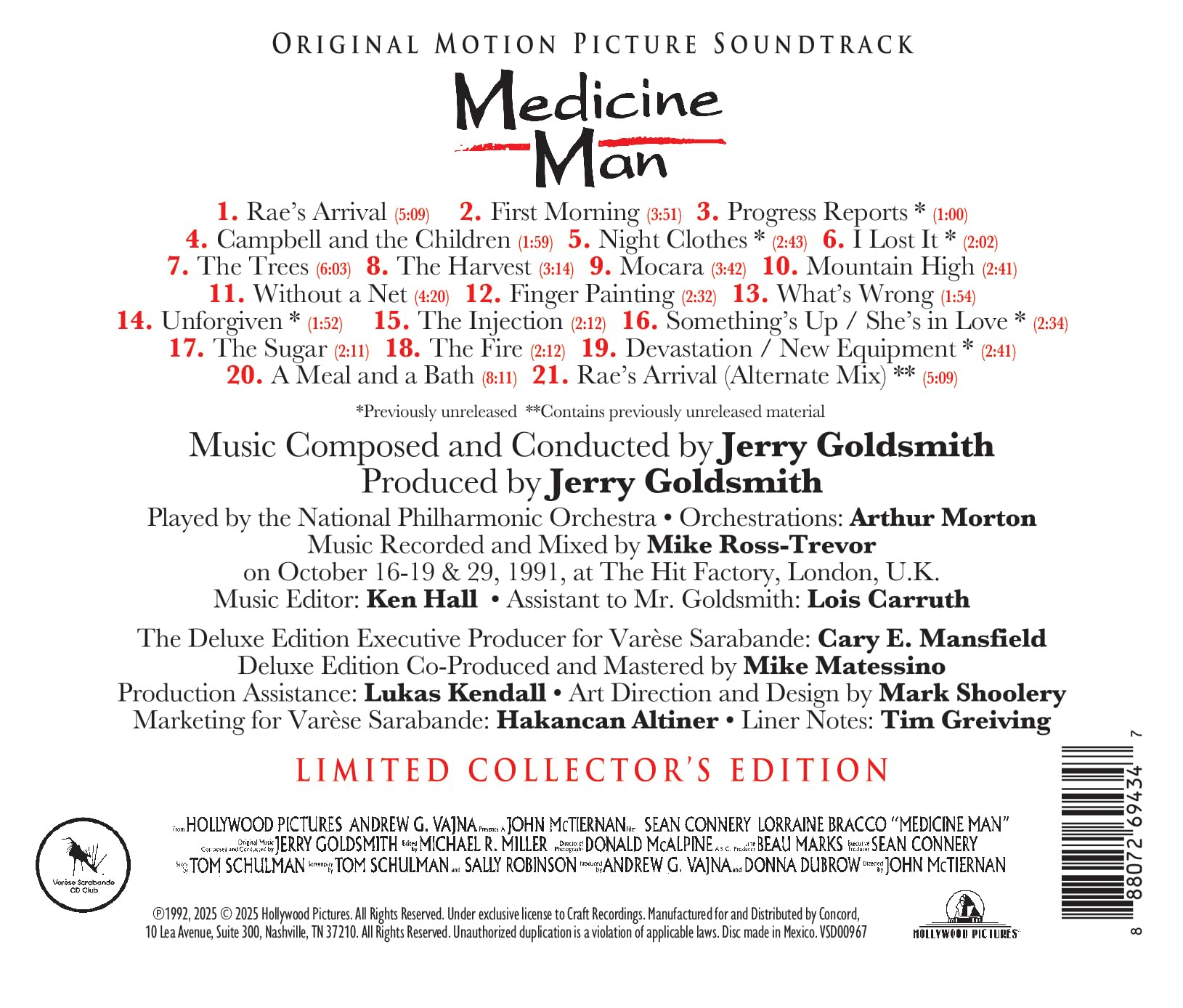 Medicine Man Soundtrack