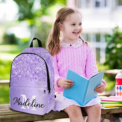 Miniatura 9 de MyPupSocks Mochila escolar personalizada con nombre personalizado, mochila o bolsa de almuerzo, unisex, Multi 16, Mochilas Daypack