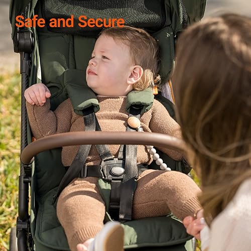 Miniatura 8 de MAMAZING Cochecito de viaje ligero para bebé con marco de fibra de carbono, compacto y apto para avión, diseño plegable con una sola mano, 11.6