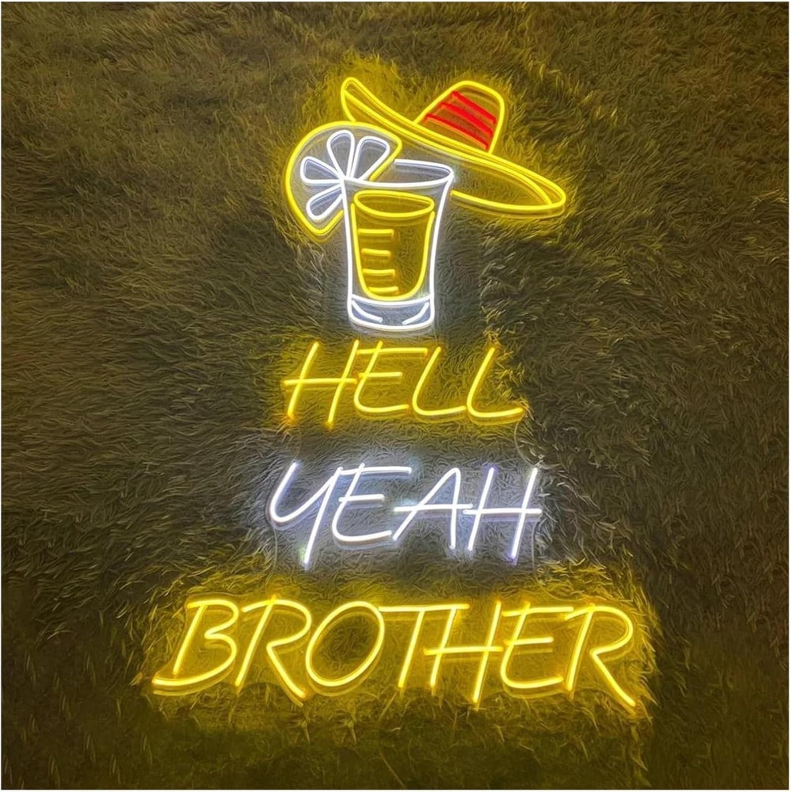 Wexxaii neon Light Sign Soothing Ambiance Neon Sign Mama Needs Tequila Mucho for Wine Bar(A)
