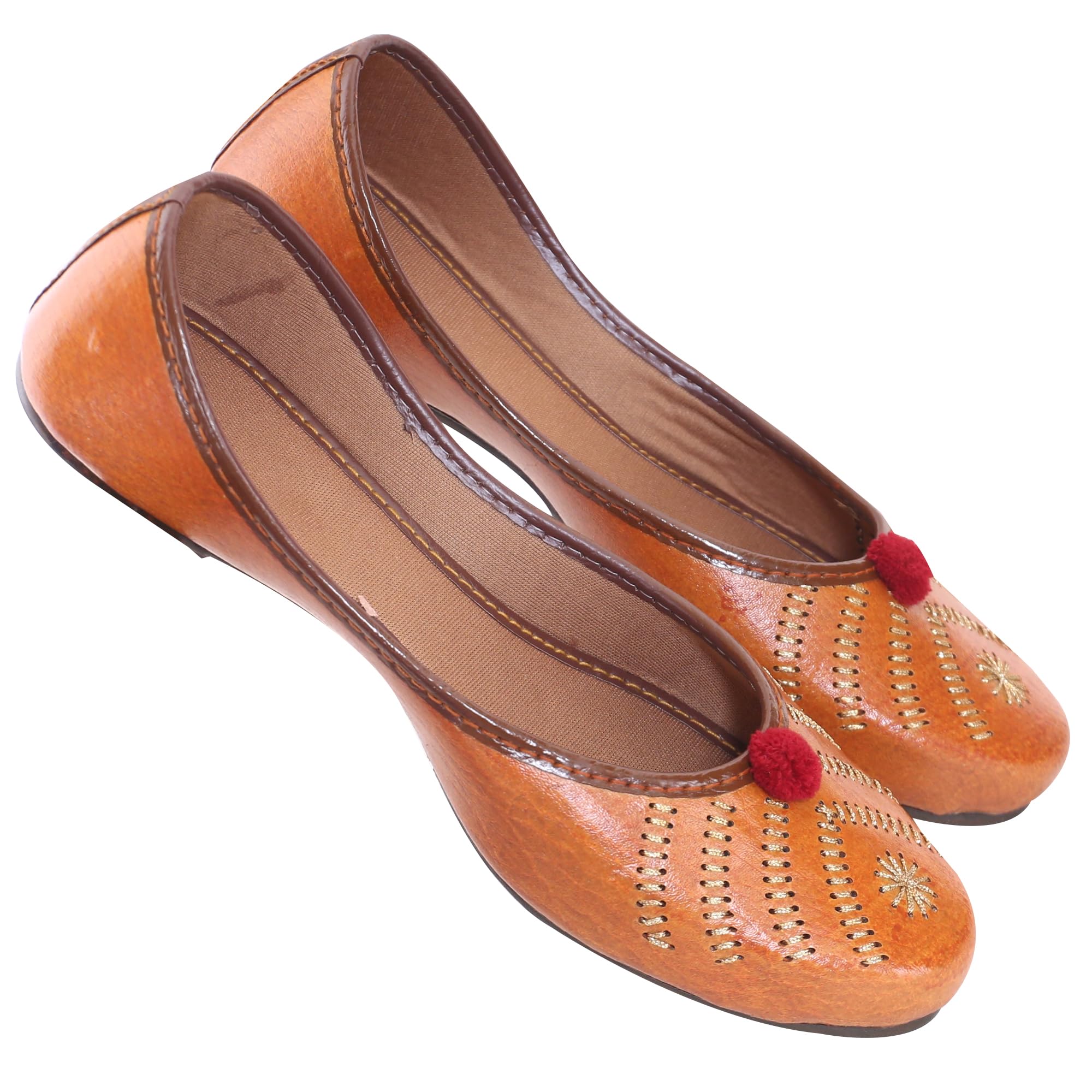 dfr Women's Casual Brown Rajasthani Juti's Mojari's Jutti's Shoe-picture-25