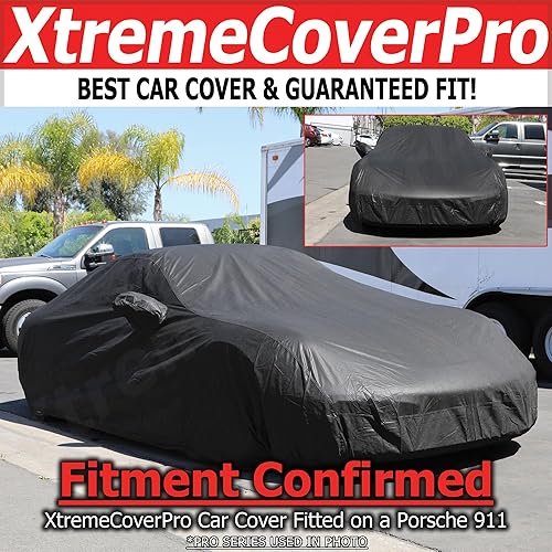Miniatura 3 de Funda de coche personalizada para Porsche 911 2012 2013 2014 2015 2016 2017 2018 Carrera XTREMECOVERPRO PRO Series Negro