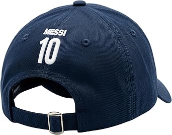 Officially Licensed Argentina AFA Messi #10 Baseball Cap Adjustable Buckle Strap Embroidered AFA Crest & Messi #10 Back