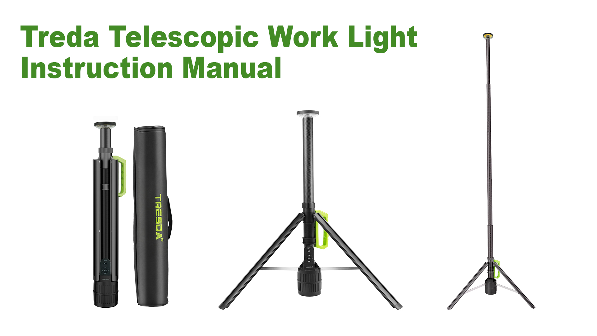 Tresda Rechargeable Telescopic Camping Light, 8.4FT LED Work Light