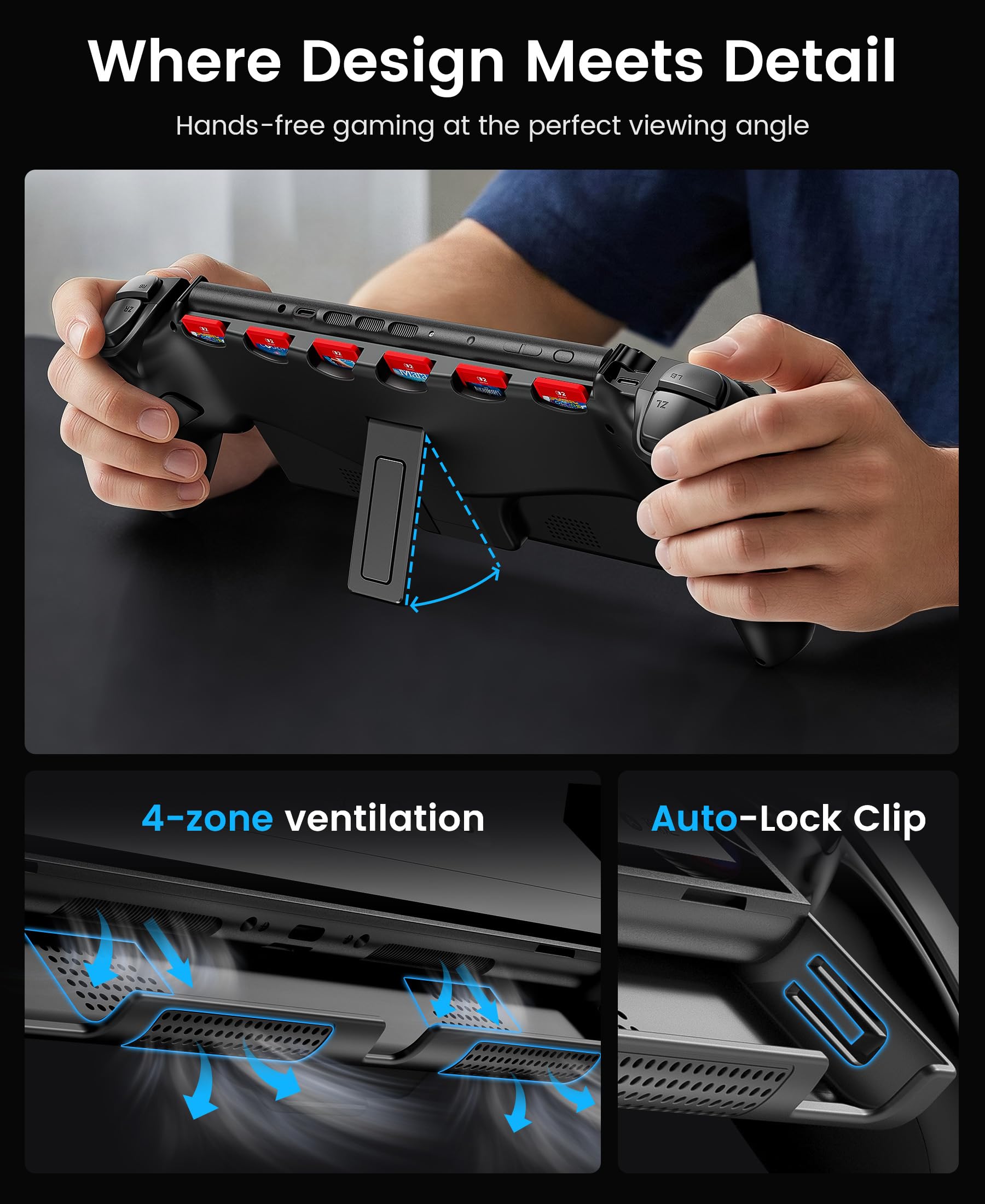ALEEMTRY Switch Controller Handheld für Switch 2 Konsole, Kabellose Bluetooth Großer Griff Controller Switch 2 mit RGB Hall-Effekt Joysticks/1000mAh Akku/Turbo/Dual Vibration/Makro-Rücktasten