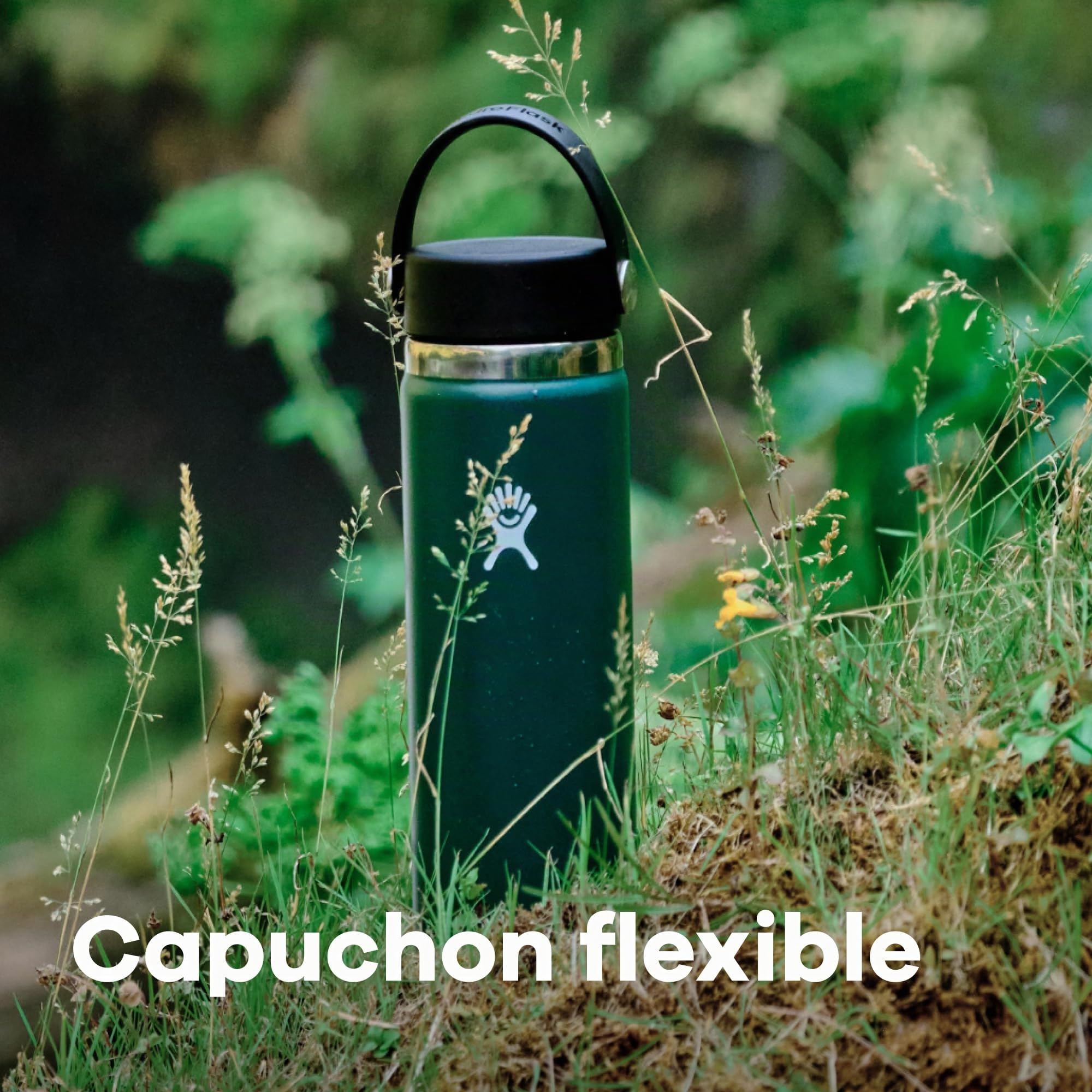 HYDRO FLASK - Gourde Isotherme 946 ml (32 oz) - Bouteille Inox à Isolation Sous Vide - Bouchon Antifuite et Revêtement par Poudre - Ouverture Large - Indigo