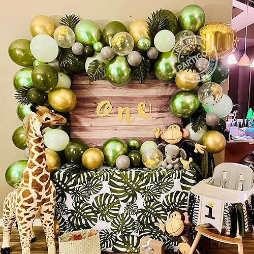 Miniatura 505 de PartyWoo Globos amarillos de 140 piezas de diferentes tamaños de 18, 12, 10, 5 pulgadas, kit de arco de globos de látex amarillo mate, guirnalda