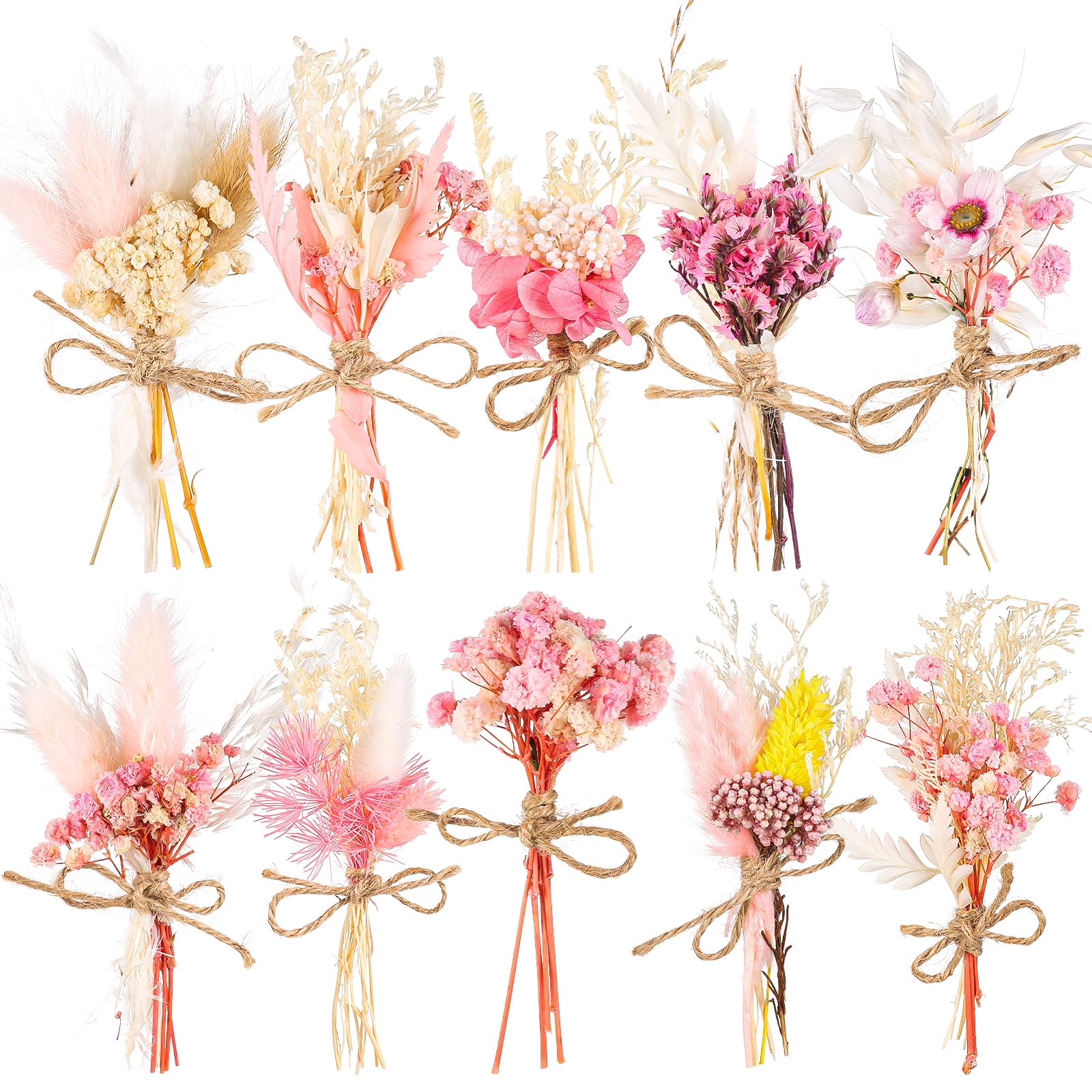 VAIPI 10 Pack Mini Dried Flower Bouquets