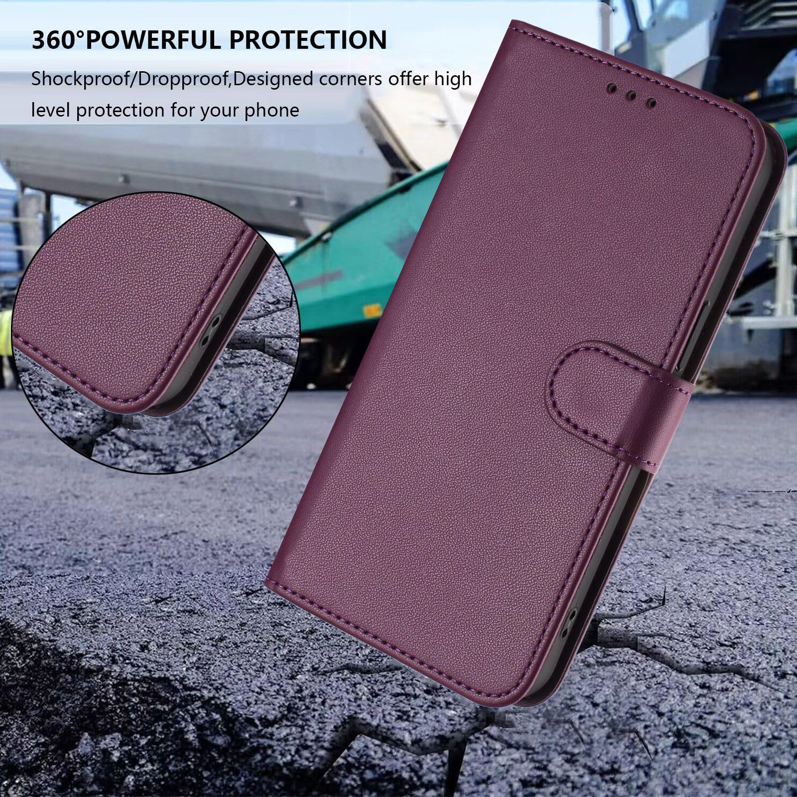 KANVOOS Cover per Xiaomi Redmi Note 10 4G / Redmi Note 10S, Cover a Libro Custodia in