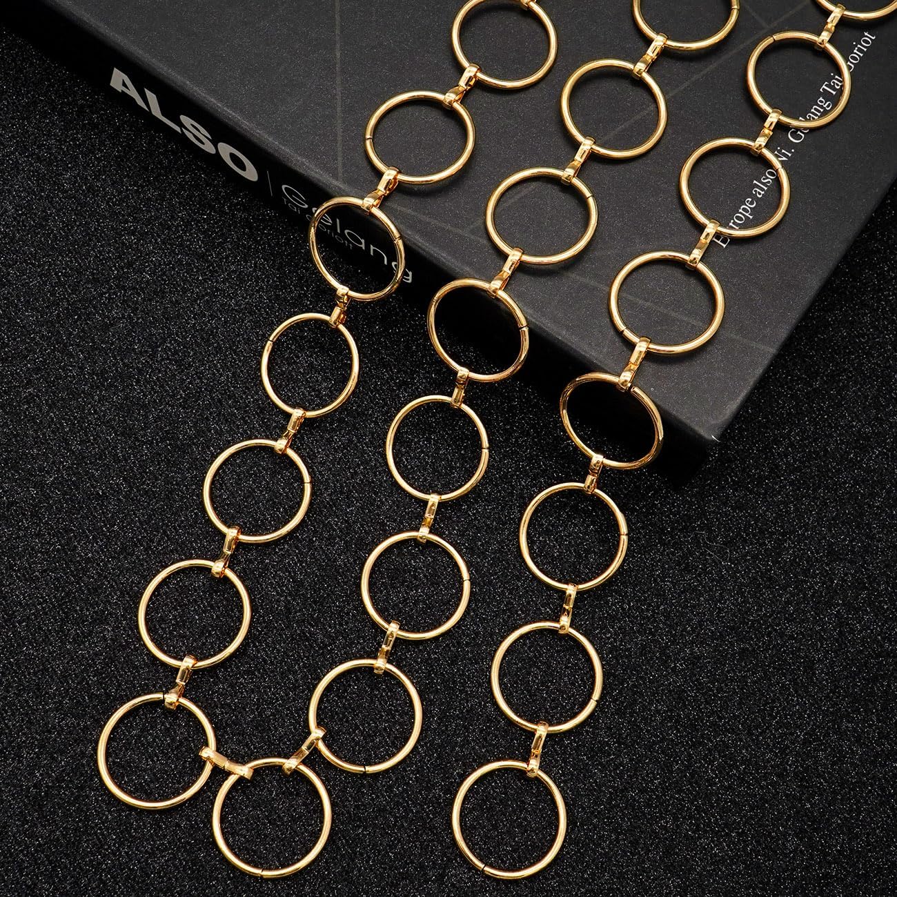 LIMHOO Metal Waist Chain for Women Chunky Belly Link Chain Belt for Dresses - Image 5