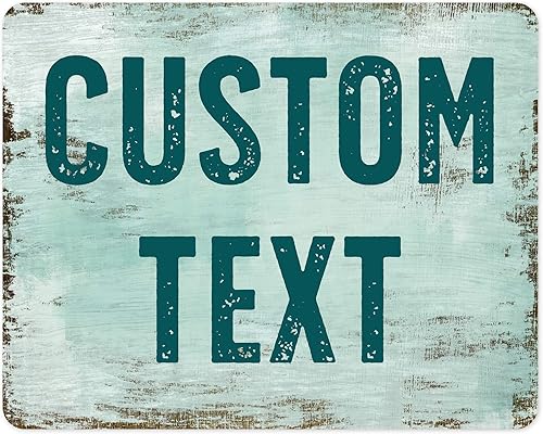 Miniatura 140 de Letrero Personalizado, Letrero de Calle Personalizado, 11 Colores de Fuente, 13 Estilos de Fuente, 4 Opciones de Agujeros, 22 Tamaños, 6x24 Madera