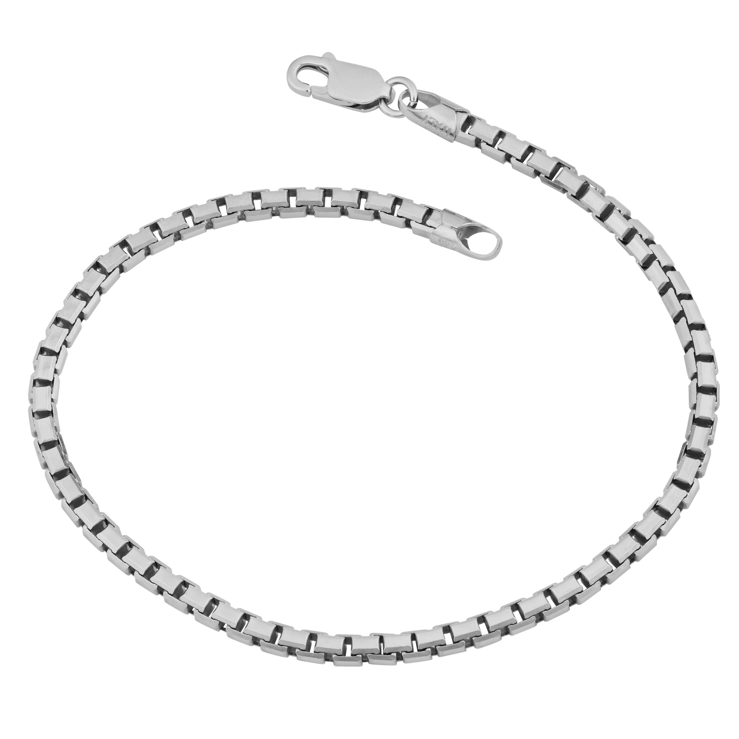 スターリングシルバー ブレスレット Amazon.co.jp: スターリングシルバーボックスチェーンブレスレット(3
