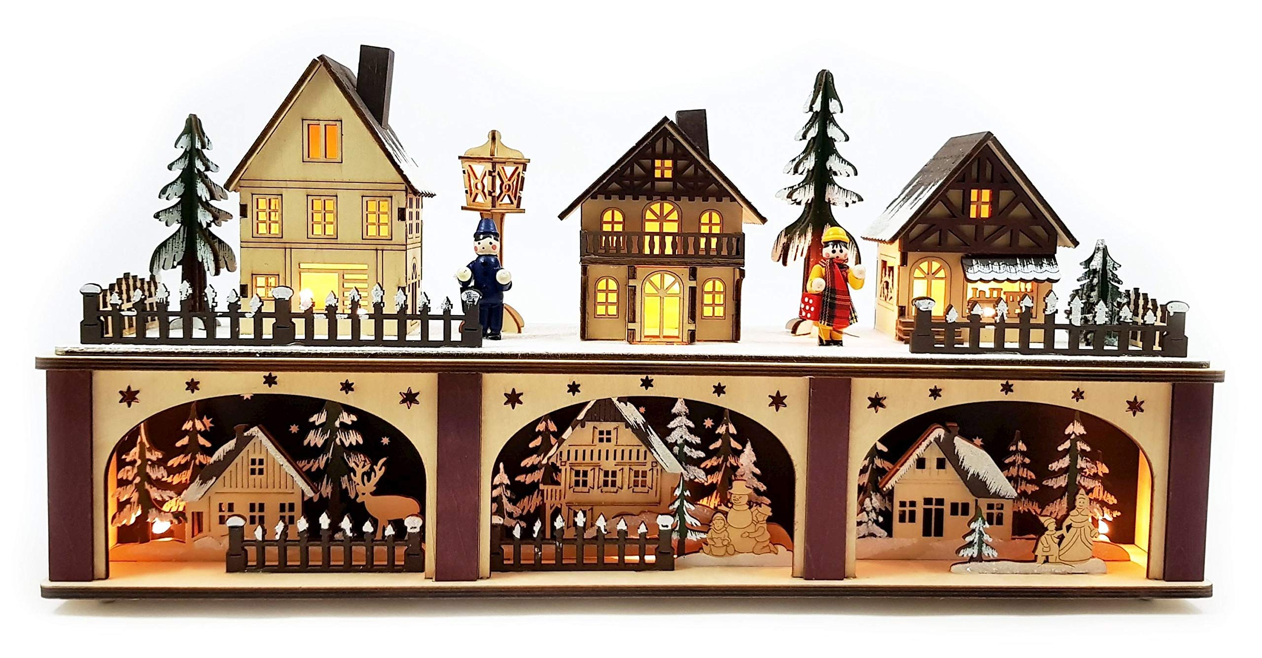 Wichtelstube-Kollektion XXL lichtboog met platform ledverlichting, lichtboog met verhoging, lichtboog aan beide zijden beschilderd, kerstdecoratie voor binnen, kerstdecoratie raam van hout Wichtelstube-Kollektion XXL lichtboog met platform ledverlichting, lichtboog met verhoging, lichtboog aan beide zijden beschilderd, kerstdecoratie voor binnen, kerstdecoratie raam van hout