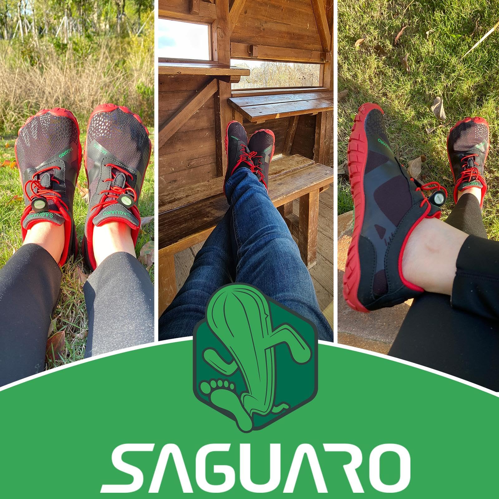 SAGUARO Scarpe Minimaliste Comode Morbide Scarpe Barefoot Leggere e Antiscivolo,Unisex-Adulto