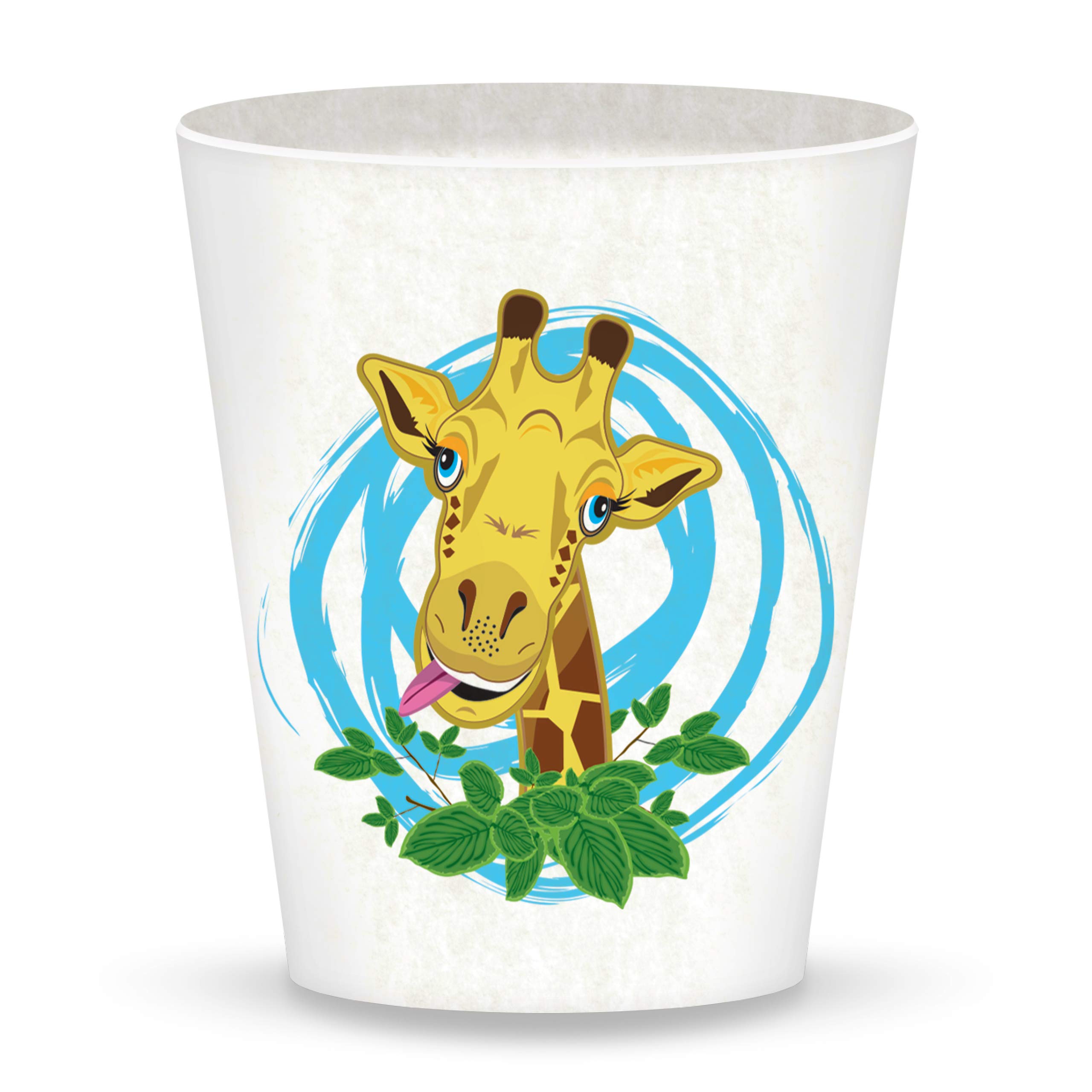Ecoware Beaker - Giraffe from Deluxebase. Animal dinnerware eco-Friendly Cup for Kids Made from Bamboo and bio-Based Materials