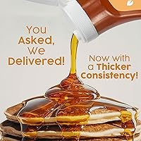 Vista 3 de Alusweet - Jarabe de arce sin azúcar de alulosa para panqueques, cero azúcar y cero calorías, apto para dieta cetogénica, sin OMG, sustituto