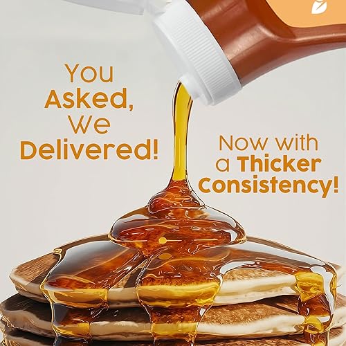 Miniatura 3 de Alusweet - Jarabe de arce sin azúcar de alulosa para panqueques, cero azúcar y cero calorías, apto para dieta cetogénica, sin OMG, sustituto de