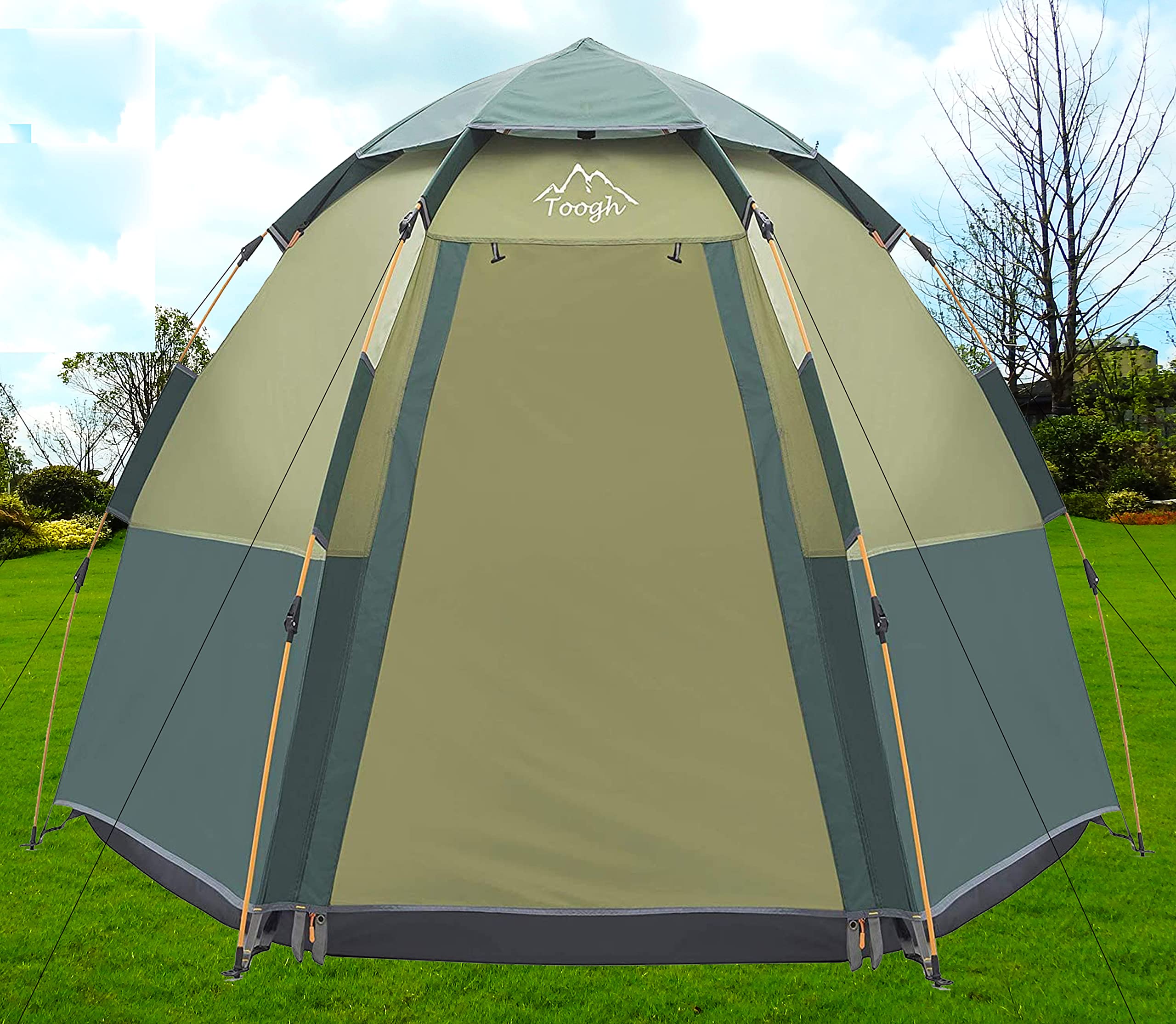 Toogh 34 Person Camping Tent 60 Seconds Set Up Tent Waterproof Pop Up