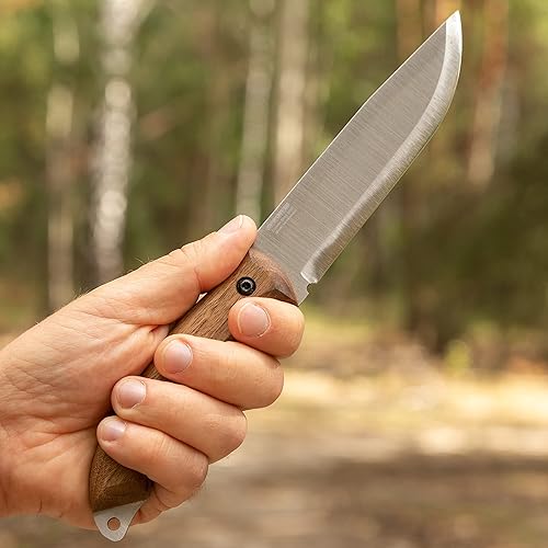Miniatura 5 de BPS Knives HK5 CSH - Cuchillo de espiga completa con funda de cuero, cuchillo táctico de supervivencia, cuchillos de campamento, cuchillo de acero