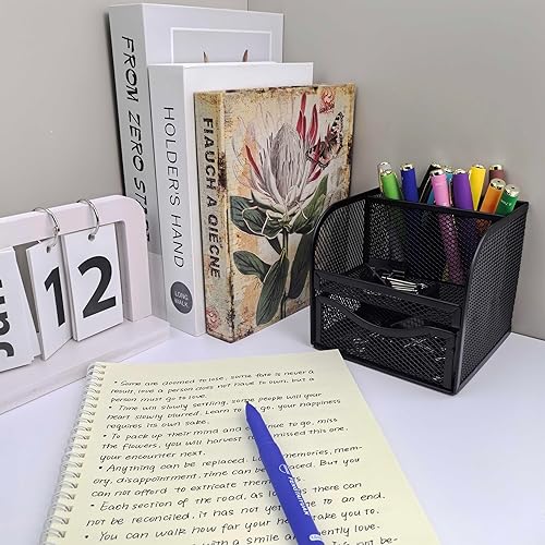 Miniatura 2 de Fengtaiyuan Bolígrafos de tinta de gel azul, cómodo agarre antideslizante, tinta azul, punta gruesa, 0.039 in, tinta duradera y de secado rápido,