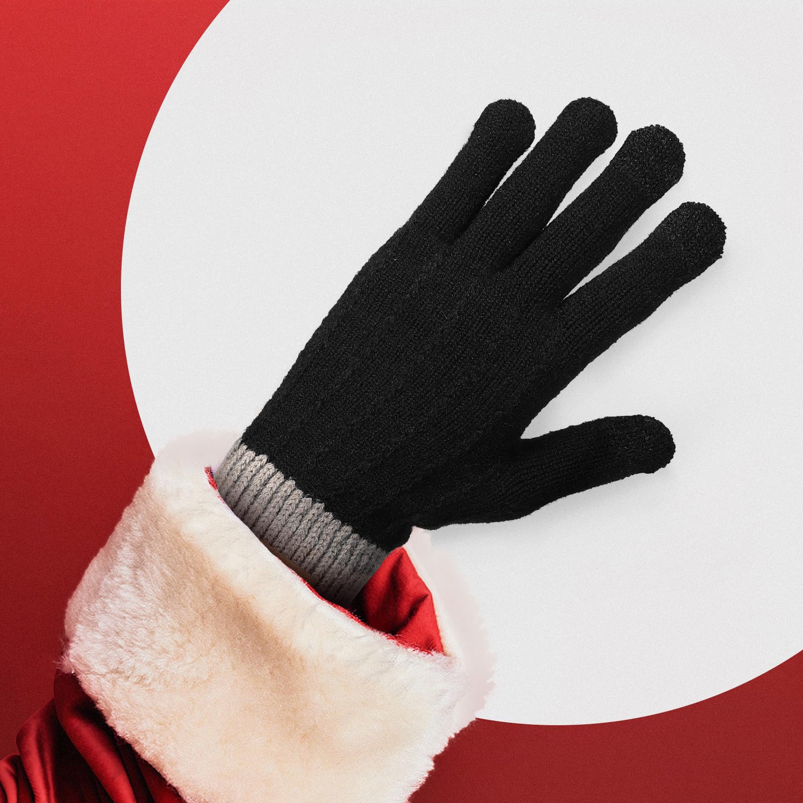 Didiseaon 8 Pares Guantes Térmicos Táctiles de Polar para Mujer, Invierno