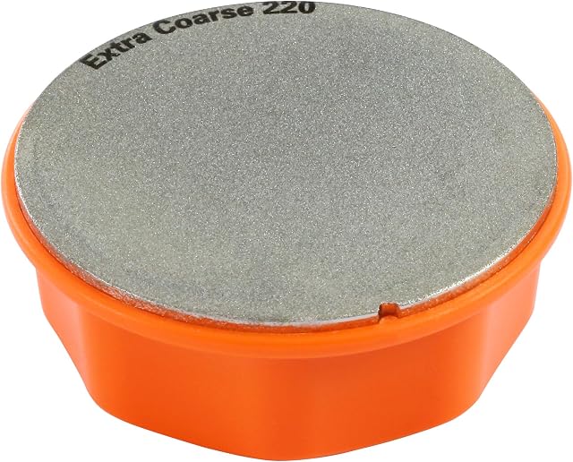SHARPAL 216N Dual-Grit Multi-Purpose Diamond Sharpening Stone Knife Tool Sharpener for Axe, Garden Shears, Lawnmower Blade, Hatchet, Machete, Chisels and All Blade Edge, Extra Coarse/Fine Grit