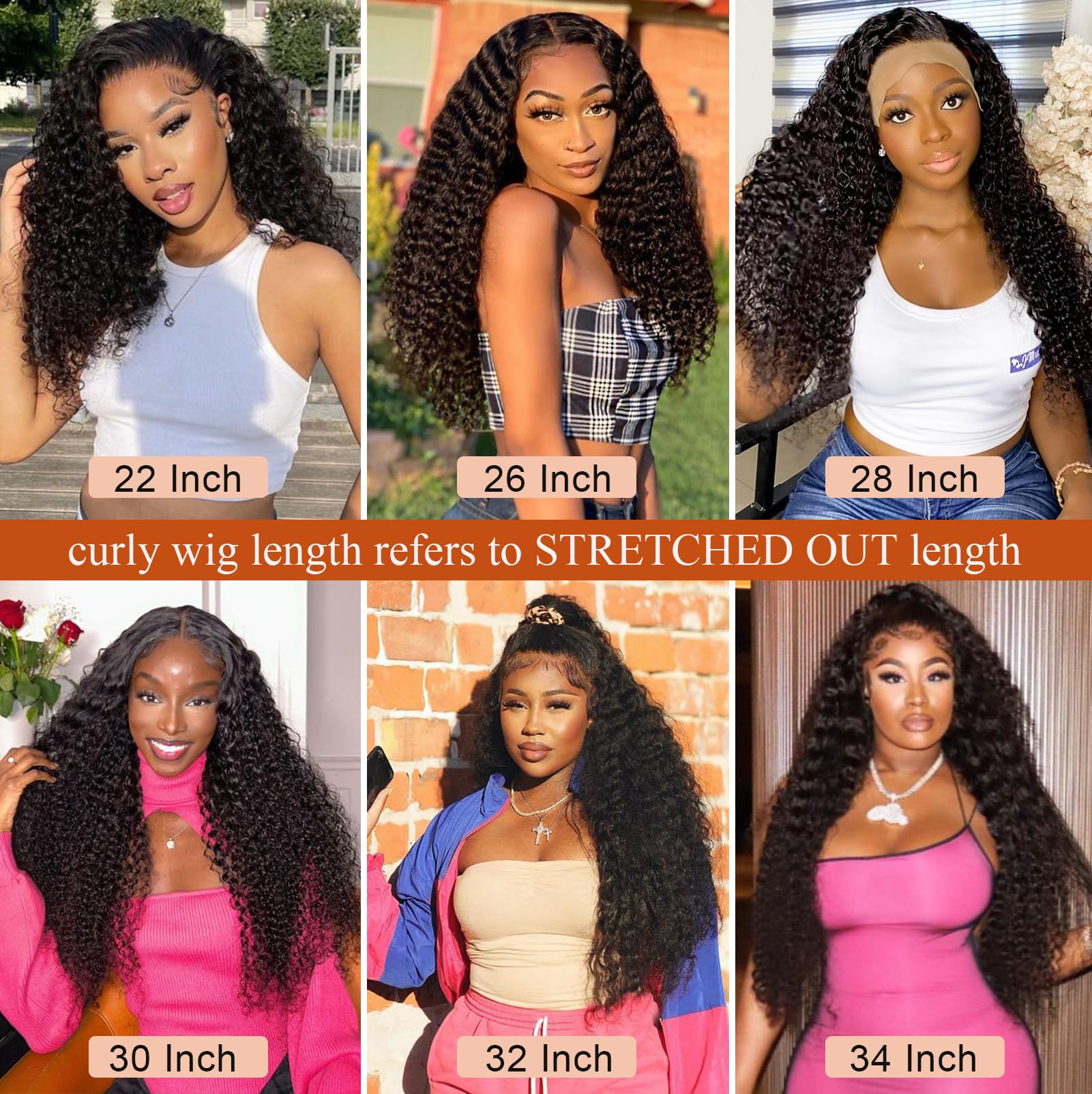 PLADIO 30 Inch 13x6 Deep Wave Lace Front Wigs Human Hair 180 Density Deep Curly Lace Front Wigs Human Hair for Women Glueless Lace Frontal Wig Pre Plucked with Baby Hair(30inch 13x6curly) Product Image 6