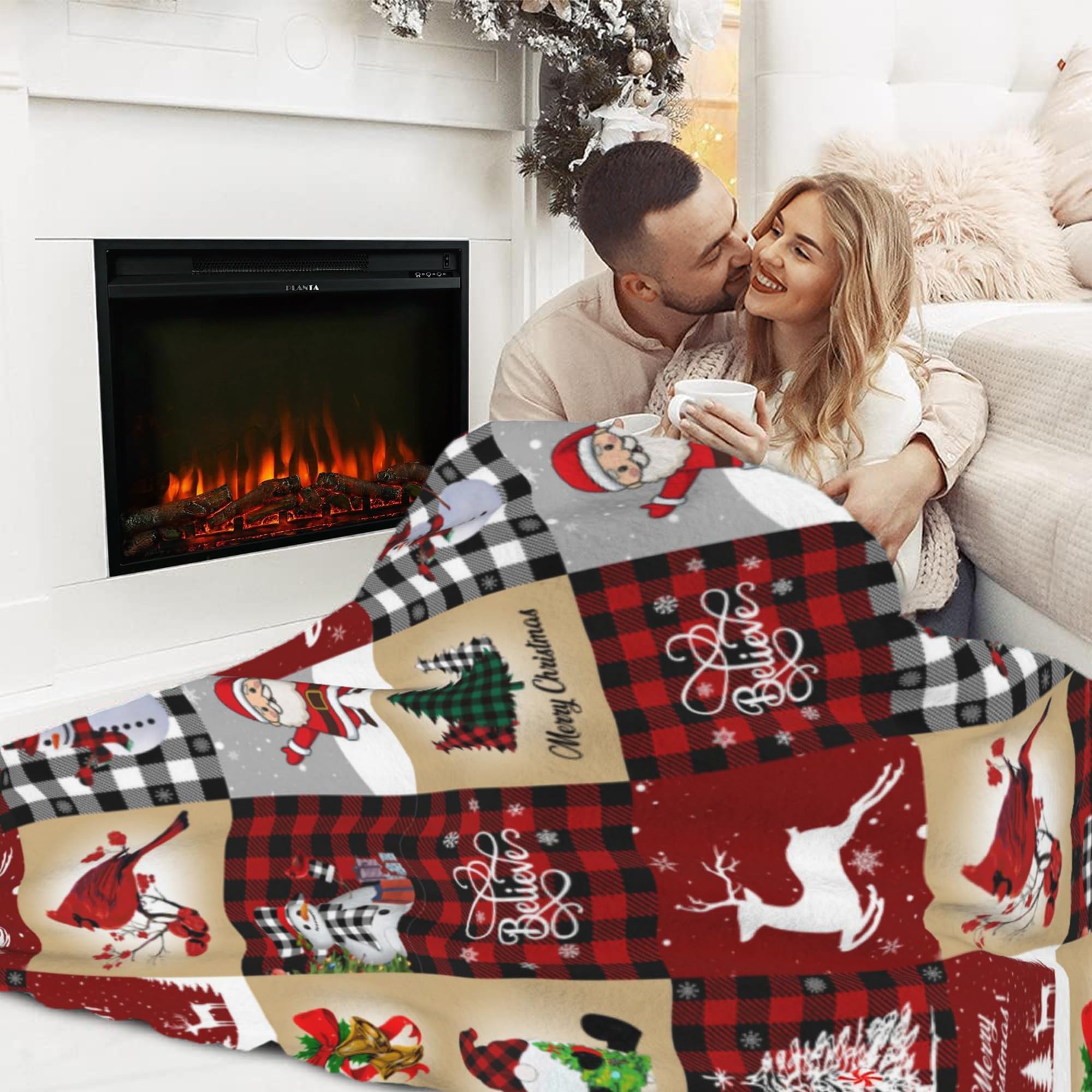 Gelasgo Christmas Throw Blanket Ultra Soft Flannel Blanket - Image 3