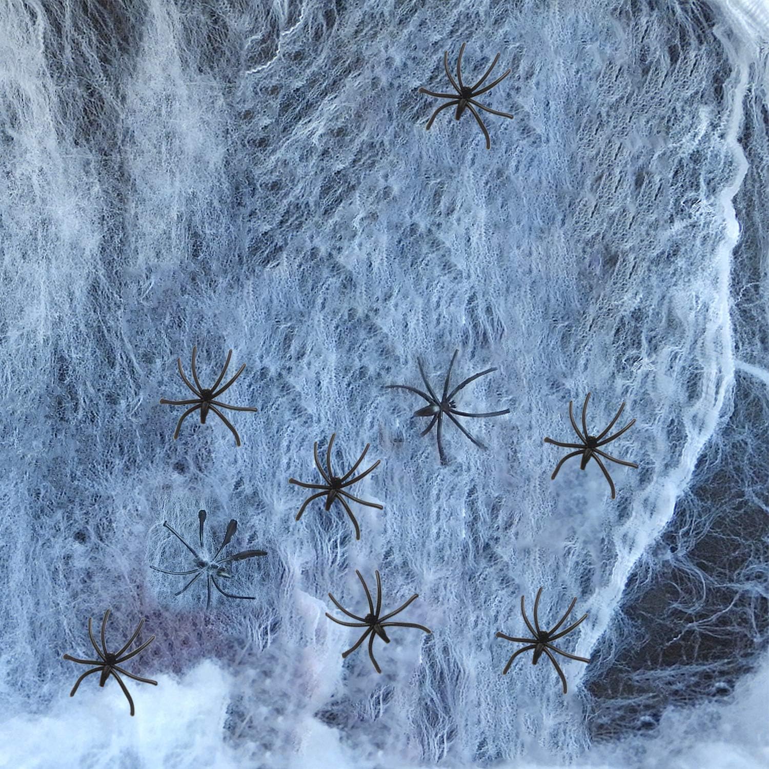 Halloween Spinnennetz Deko - 300g Netz + 100 Spinnen Für Gruselige Party