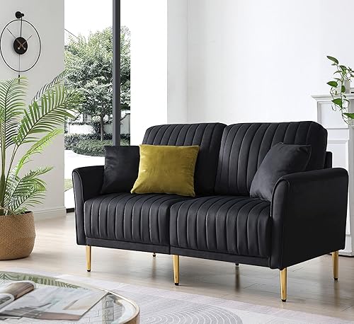 Miniatura 8 de Sofás modulares de tela de terciopelo moderno, juego de sofá modular de estilo de mediados de siglo, incluye sofá de 3 plazas, sofá biplaza, sillón