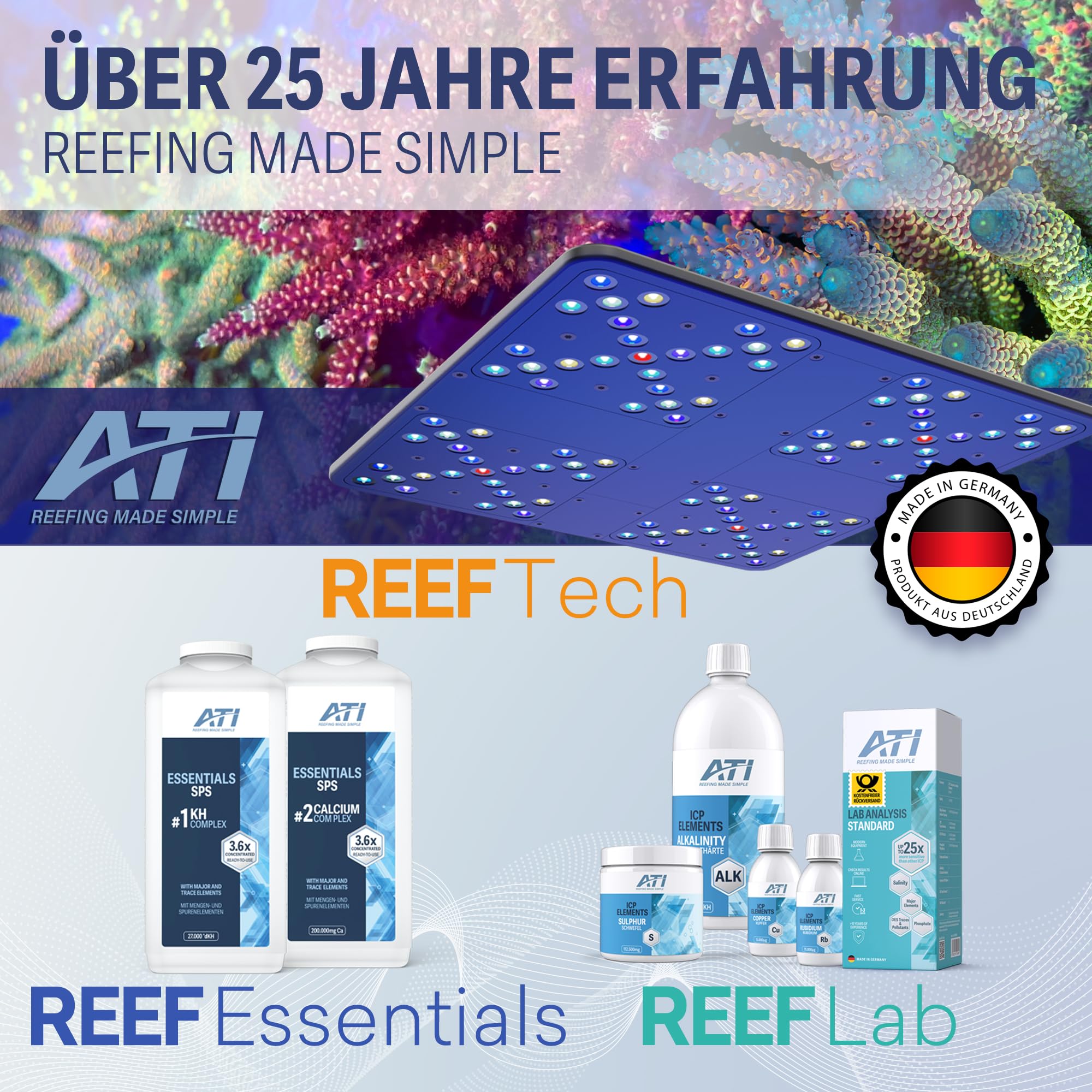 ATI Fiji White Sand M – strahlend weißer natürlicher Bodengrund für Meerwasseraquarien, hohe Reinheit, sehr Gute Lichtreflexion, 1,0–2,0 mm, 9,07 kg