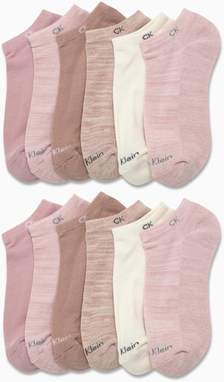 Calvin Klein Womens No Show Socks - 12 Pack Breathable Cushioned Athletic Performance Low Cut Running Socks for Women - Image 3
