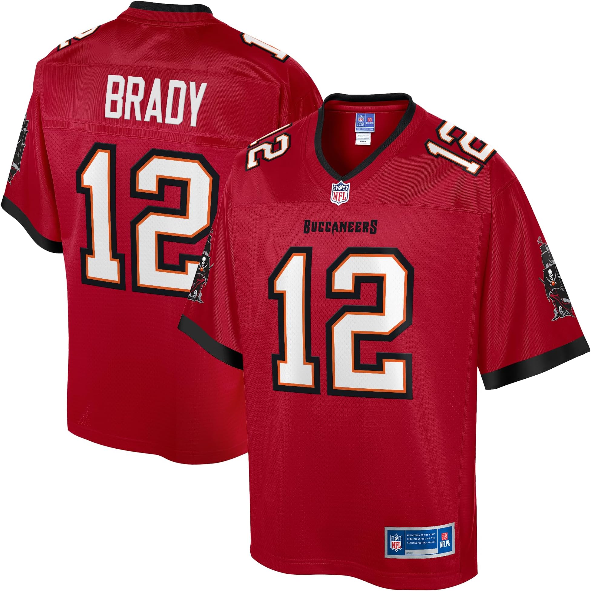NFL PRO LINE Men's Tom Brady Red Tampa Bay Buccaneers Team Player Jersey