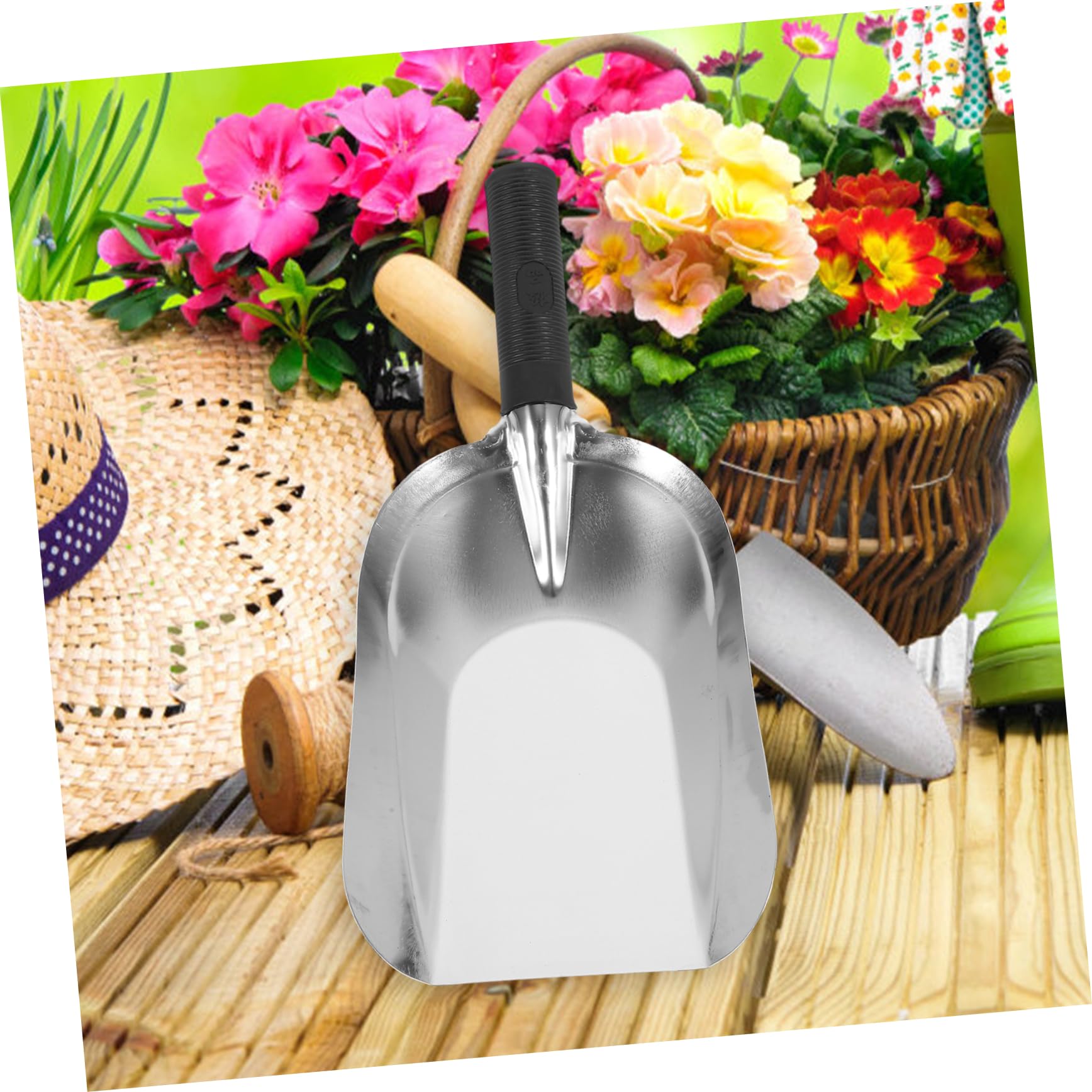 Garneck Garden Shovel Trowel Stainless Tool for Loosening Soil and Planting Flowers