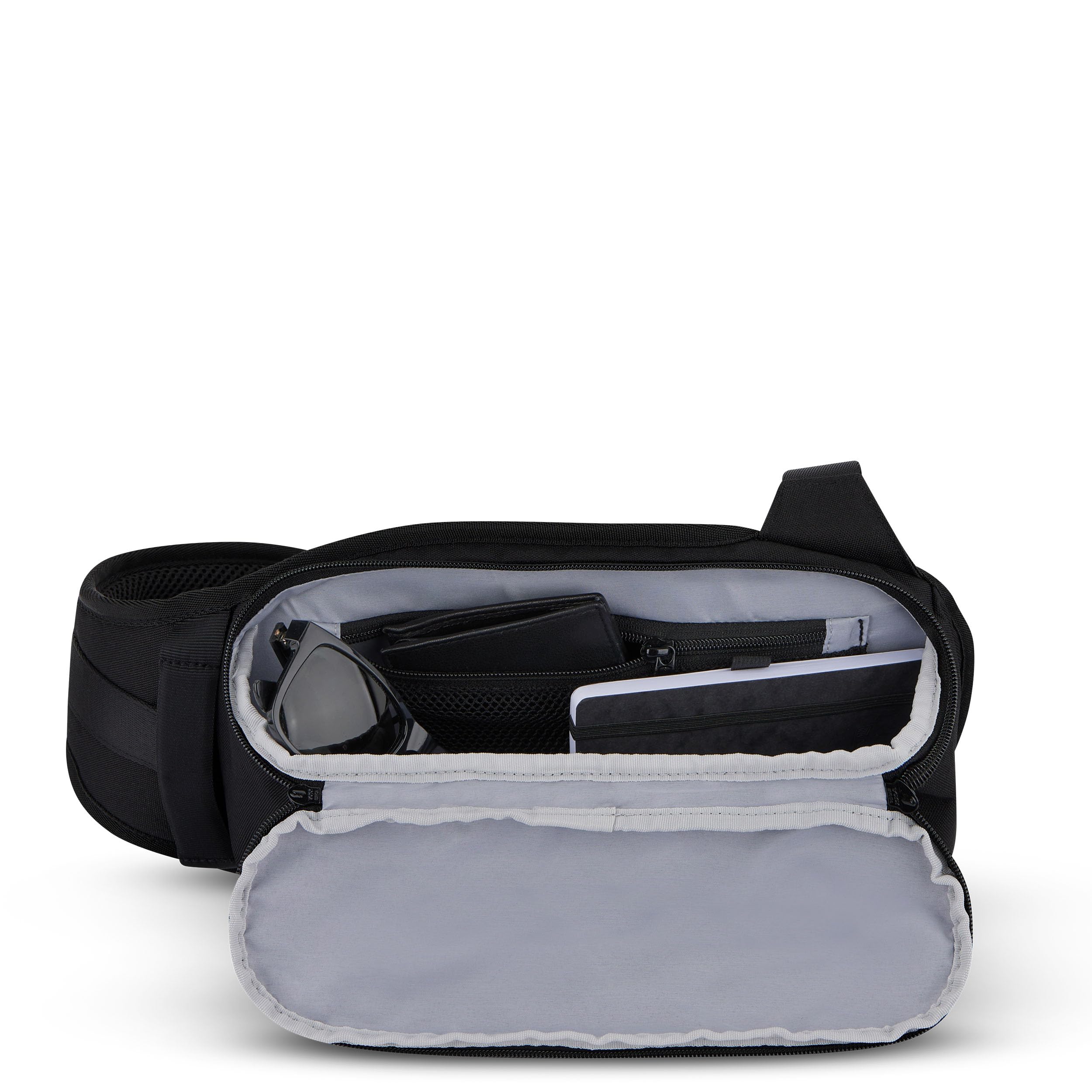 Johnny Urban Slingbag Damen Herren Schwarz - Charlie - Crossbody Schultertasche Travel Wandern Outdoor Reisen - Reißfestes & Langlebiges Material - Fach für Wasserflasche