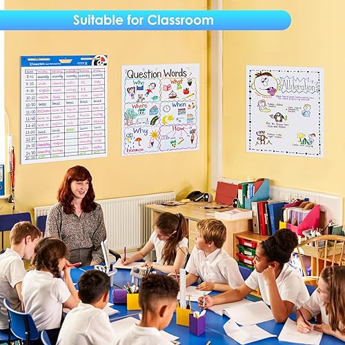 Miniatura 7 de maxtek Papel de carta de 20 x 23 pulgadas, almohadilla de caballete adhesivo grande con 3 paquetes, 90 hojas, papel de anclaje grande mejorado con