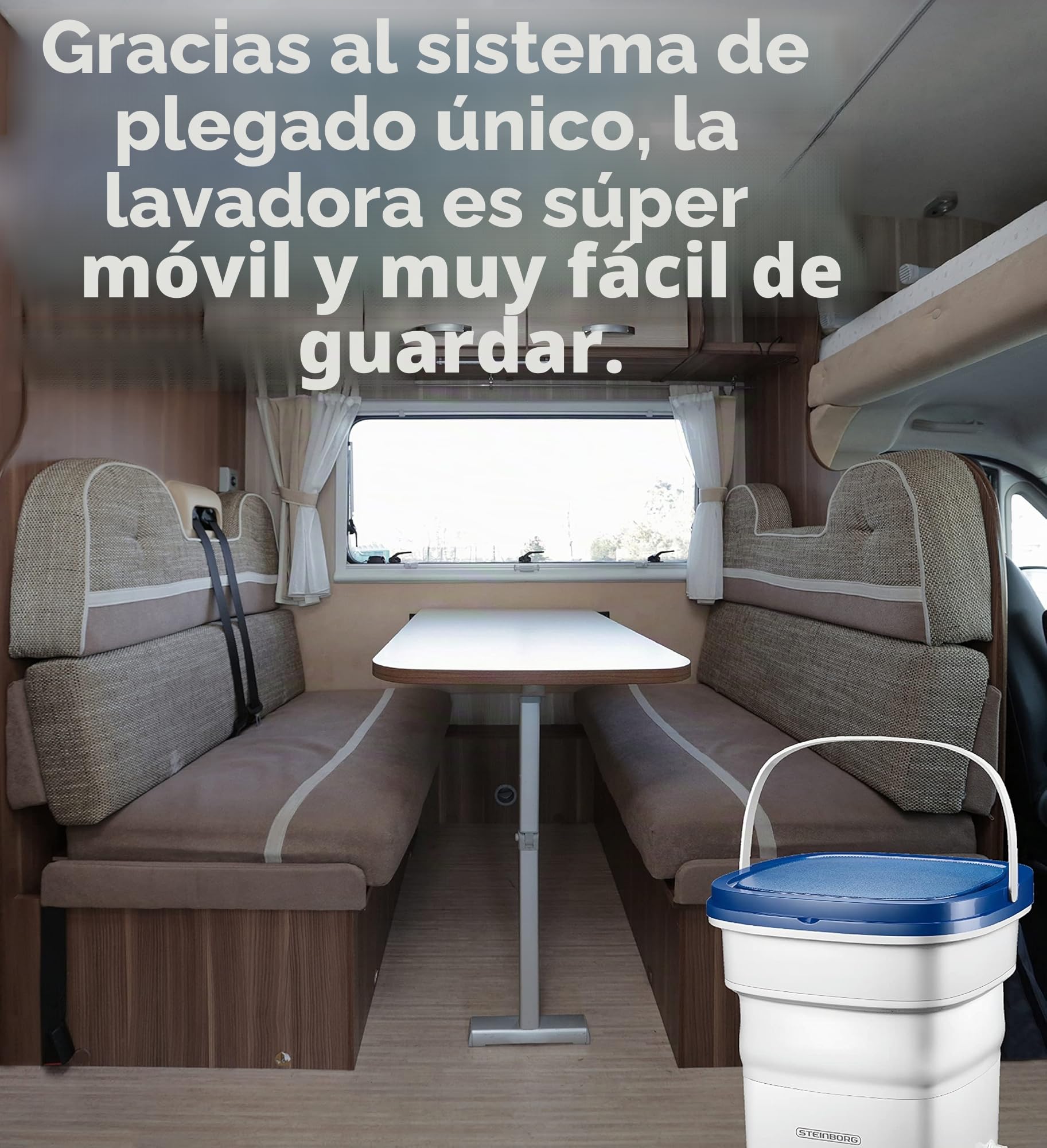 Mini lavadora plegable, lavadora automática hasta 1,5 kg, lavadora de viaje, minilavadora, lavadora móvil para camping. Potencia: 135 W. Lavado: <65 dB. Lavadora pequeña.