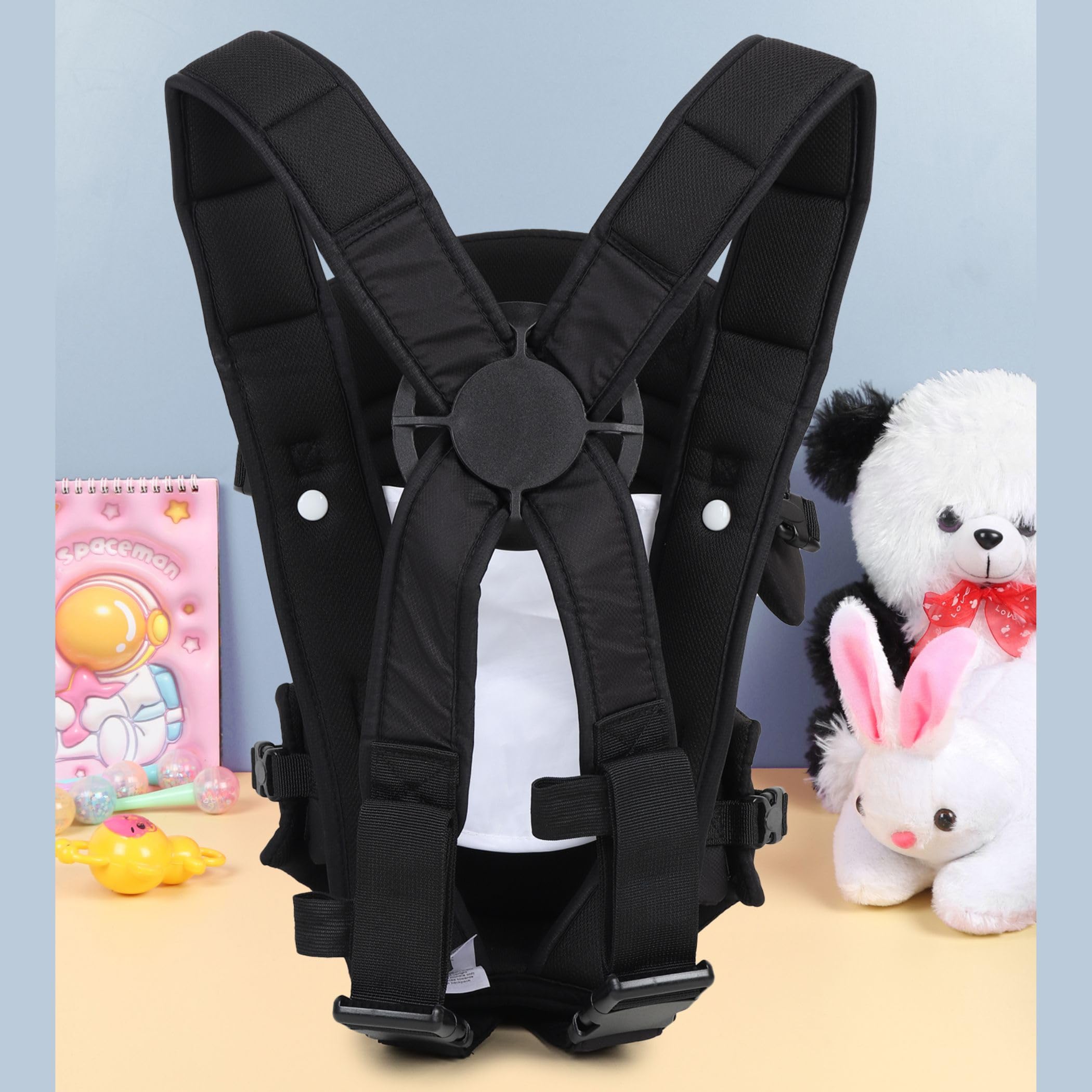 Mom's Pride Infant 3 In 1 Baby Carry Bag Backpack Sling Back Position- Front Position Carrier (Black 1) - Image 3 thumbnail