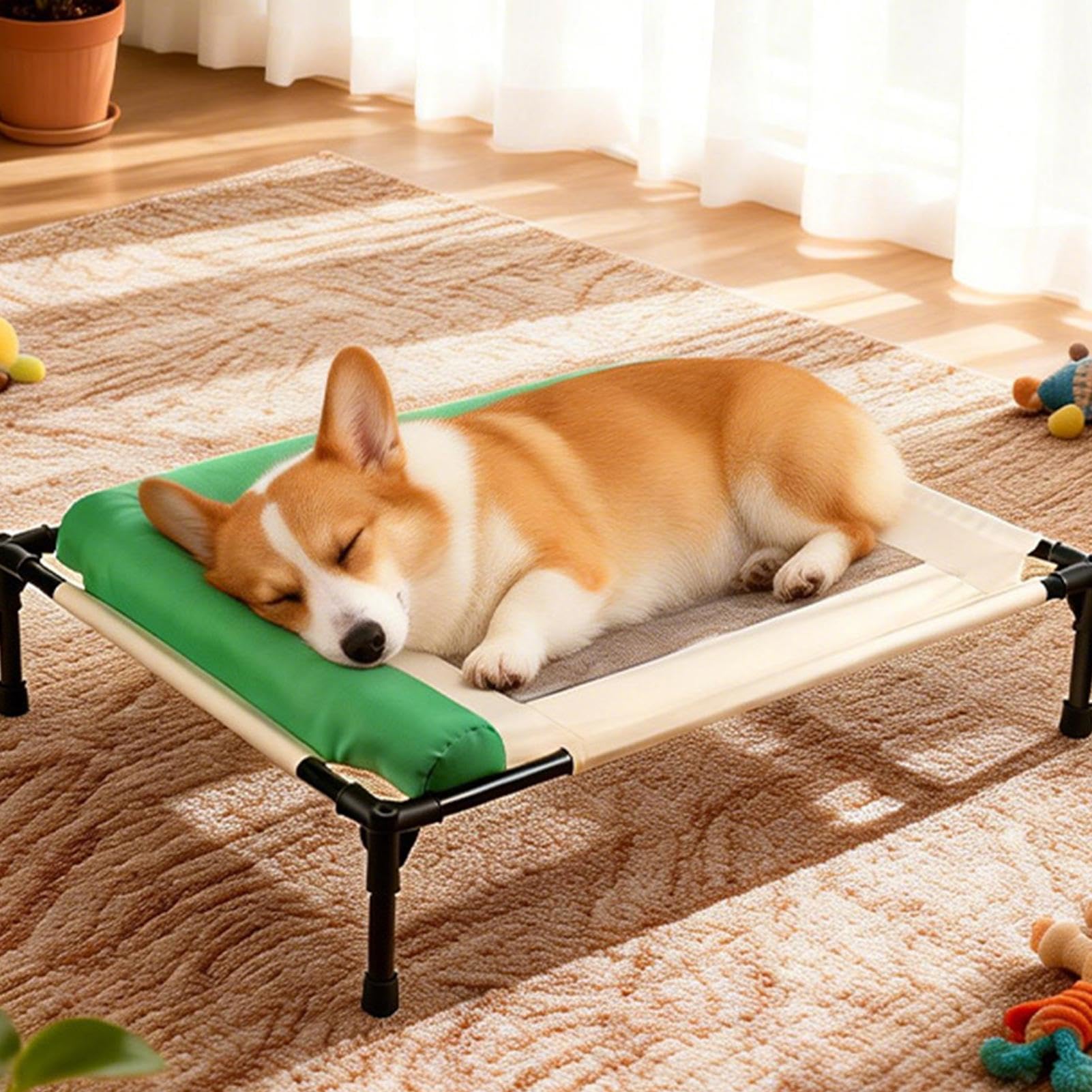Cuccia Cani Rialzata Forniture per Animali Antiscivolo Lavabili | Cuccia Rialzata Confortevole Gatti Cuccioli Razze Piccole Medie Interno Esterno Casa Soggiorno Balcone Giardino Cortile