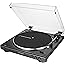 Audio-Technica AT-LP60X-BK Fully Automatic Belt-Drive Stereo Turntable, Black, Hi-Fi, 2 Speed, Dust Cover, Anti-Resonance, Di