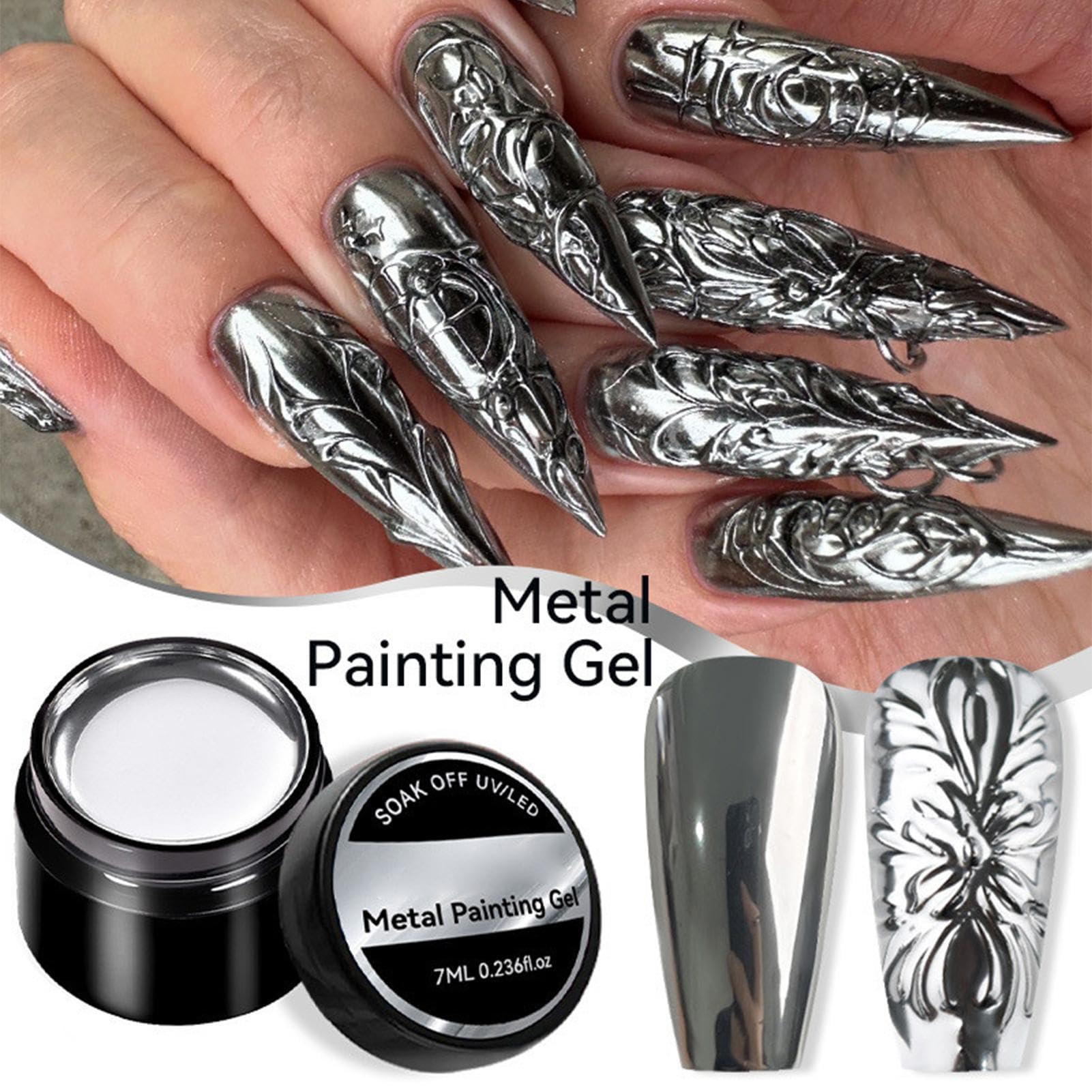 Amazon | ミラーネイル シルバーネイル アート カラージェル7ml