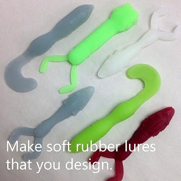 Make Your Own Soft Bait Fishing Lures KIT - 1 Piece - Custom Soft Bait Fishing Lure Kit